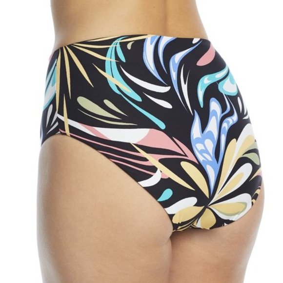 Coco Reef Retro Swirl High-Waist Reversible Bikini Bottom - Picture 8 of 9